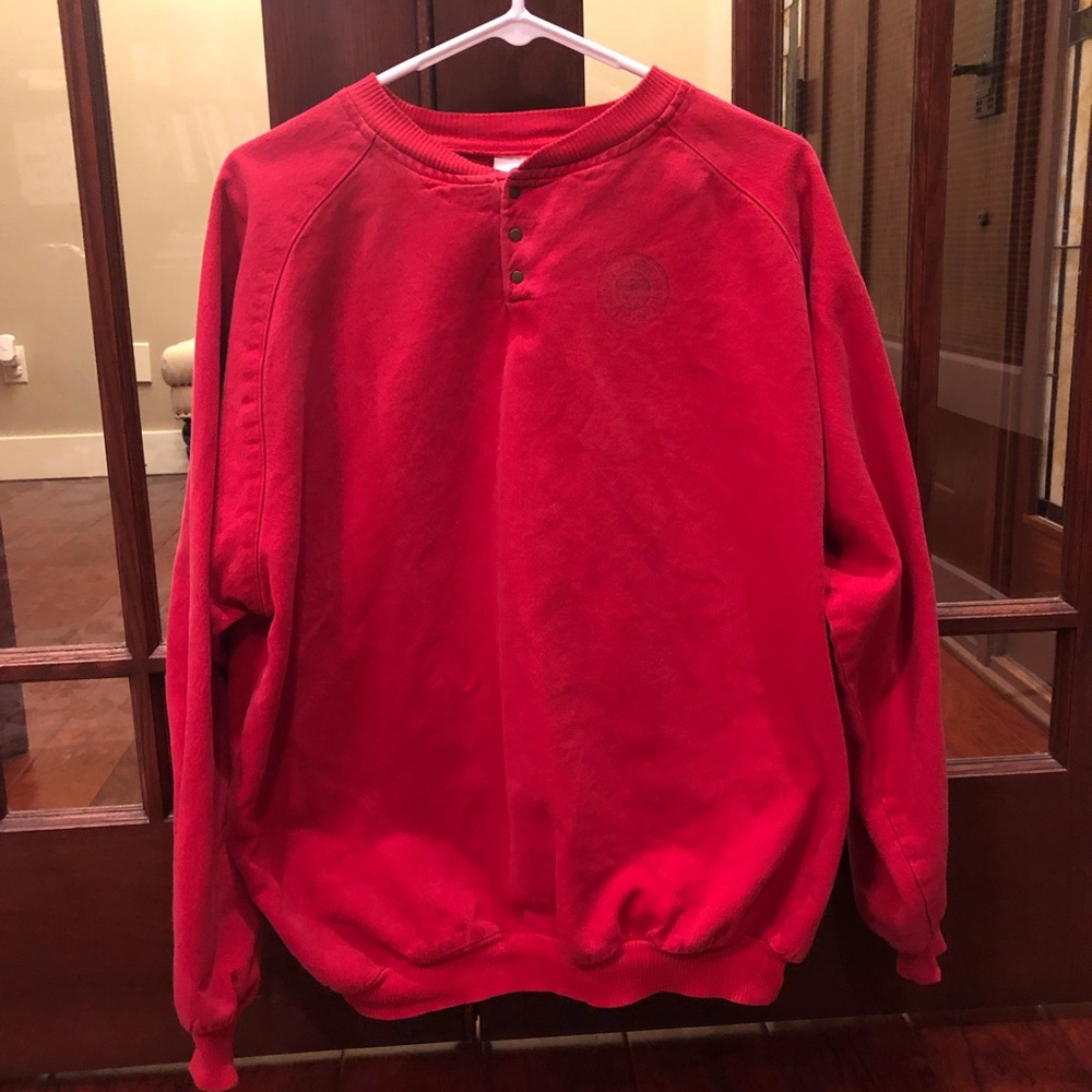 XL Vintage Worn Out Red Pullover